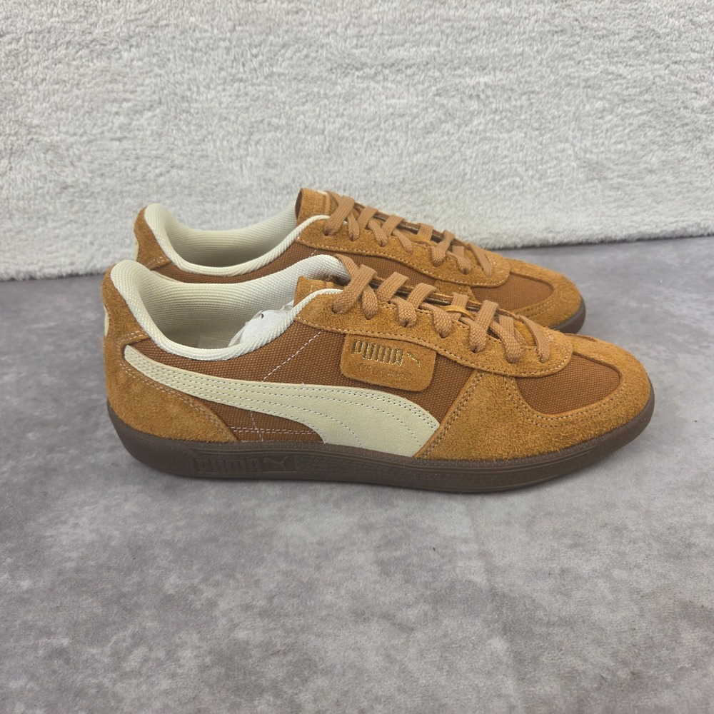Puma Palermo Vintage Sneakers Caramel Latte Creamy 396841 02 Womens 11 NEW - Picture 3 of 7